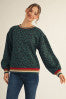 Jodifl Green Leopard Sweater
