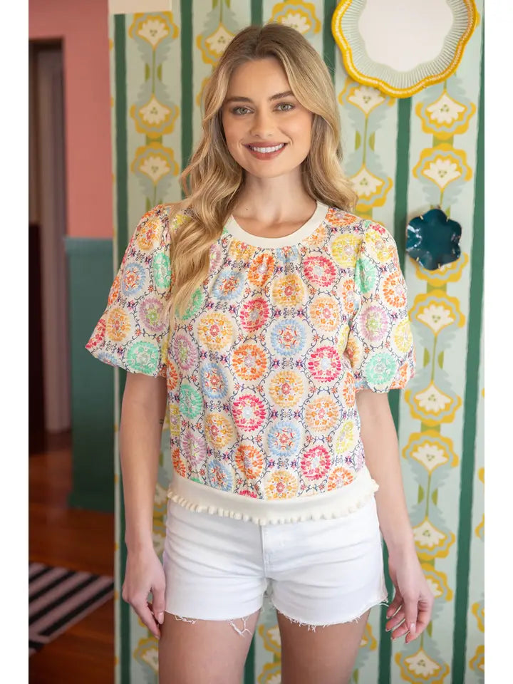 Voy Floral Printed Top