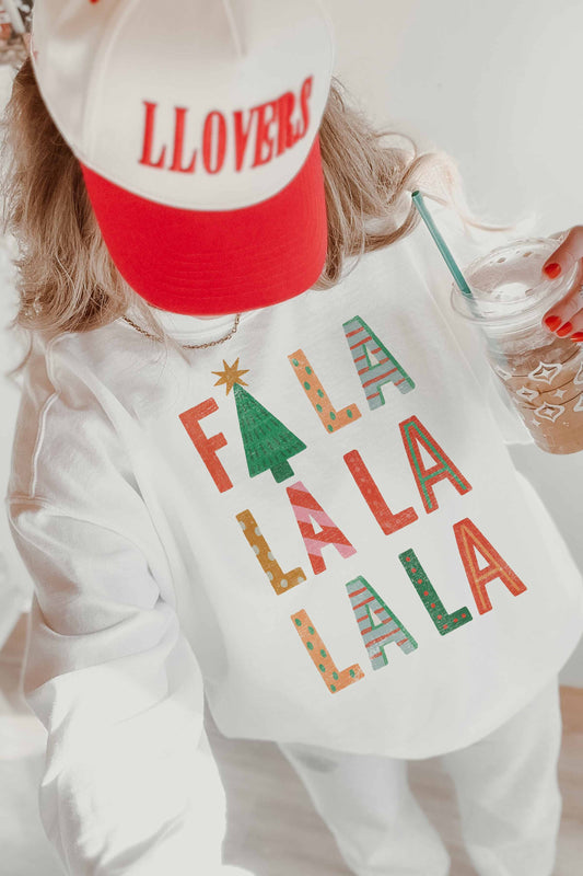 Fa La La La Graphic Sweatshirt