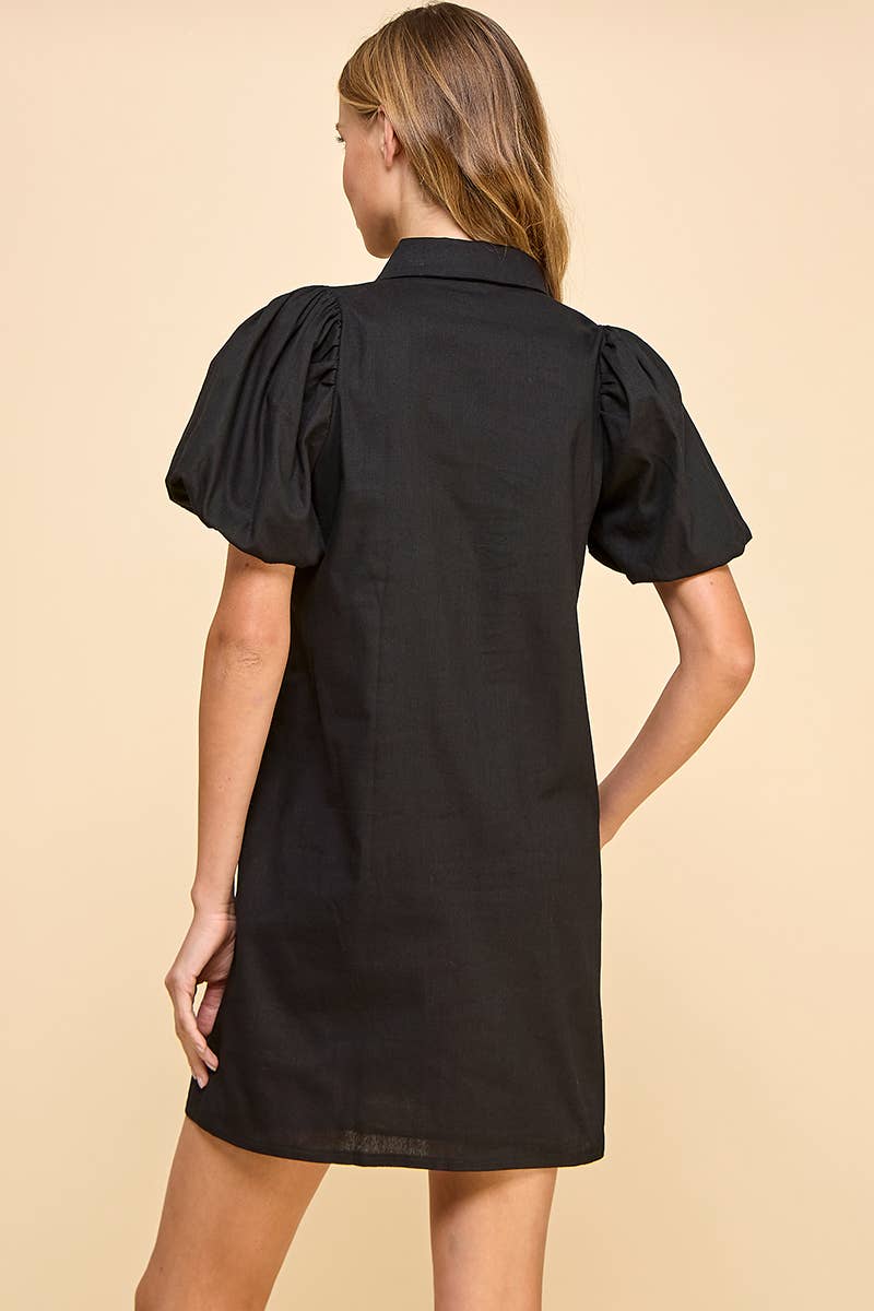 TCEC Button Down Shift Dress