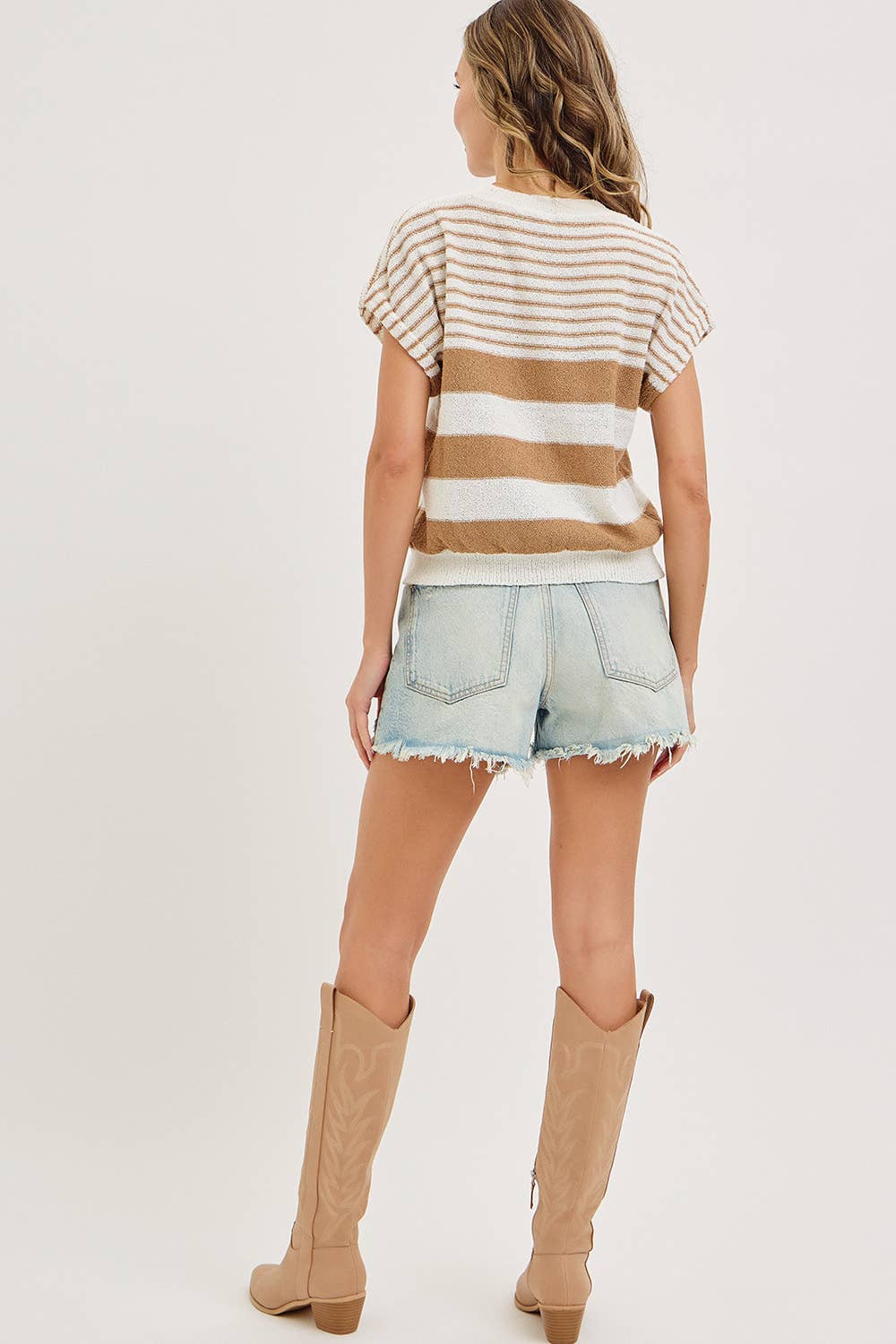 STRIPED SPRING/ SUMMER  KNIT TOP