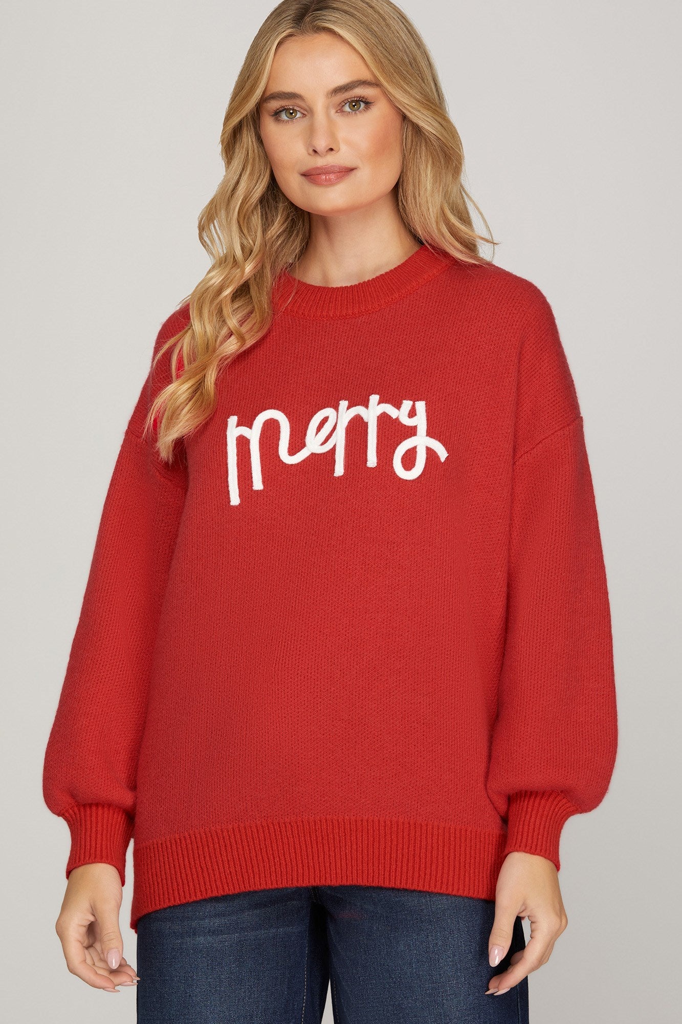 Red Merry Sweater