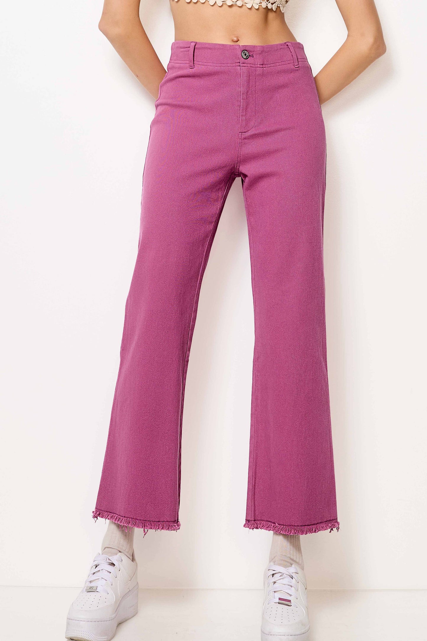 La Miel Stretchy High Waisted Flare Pants