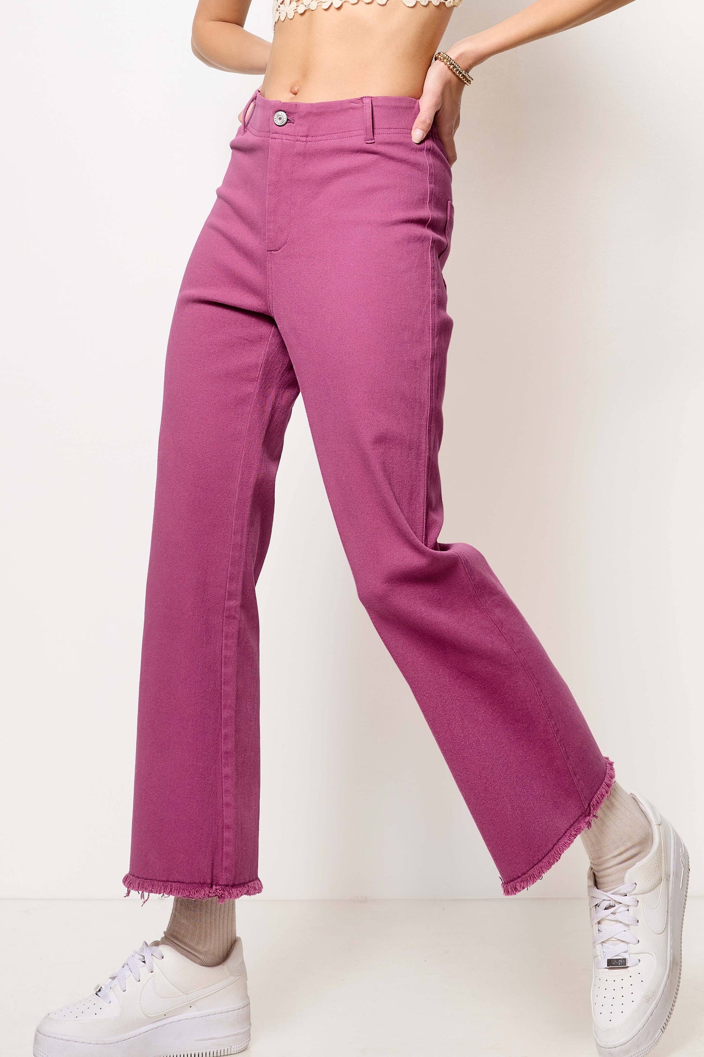 La Miel Stretchy High Waisted Flare Pants