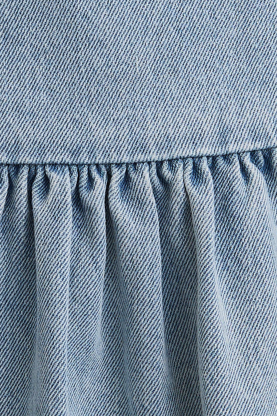 Le Lis Boat Neck Denim Dress with Drop Waist