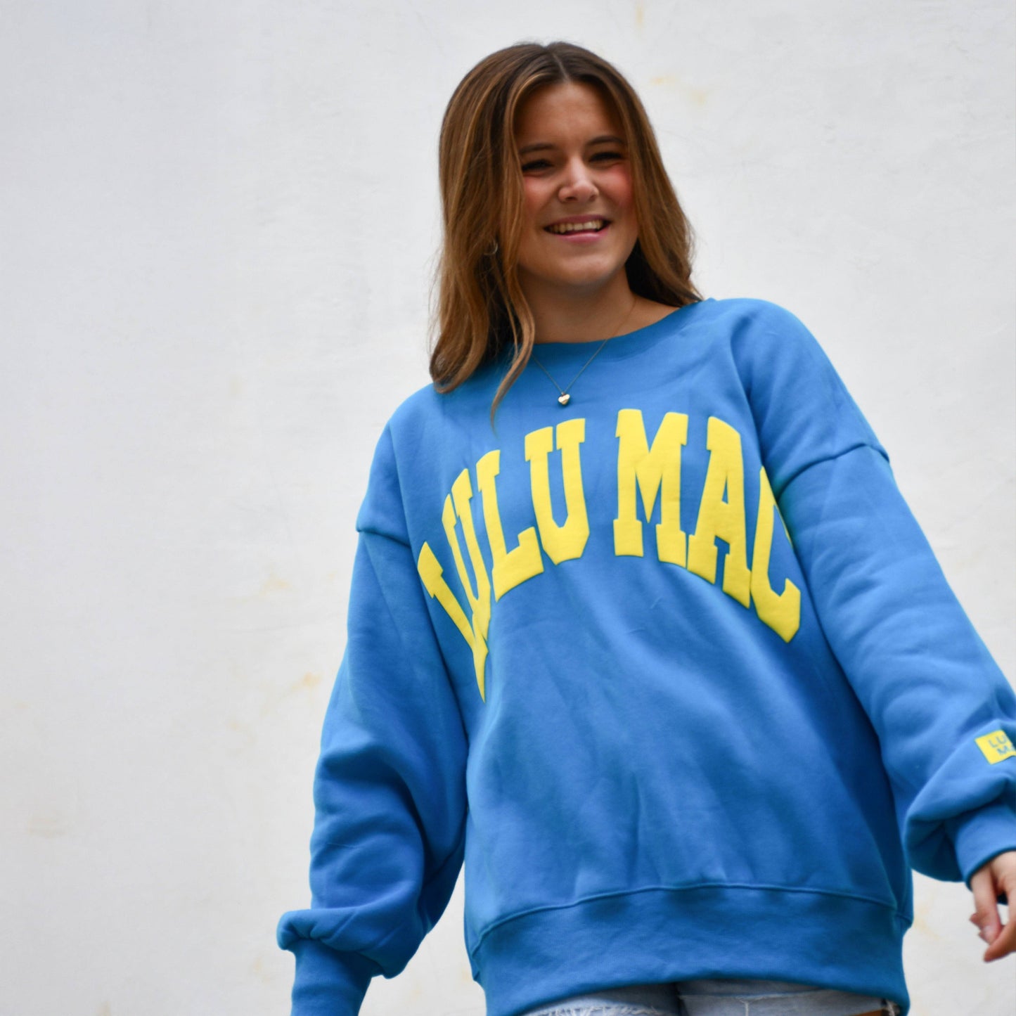 Girlie Girl Blue/Yellow Lulu Mac Sweatshirt