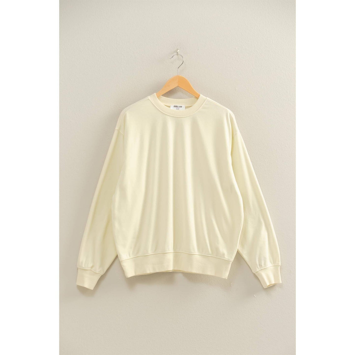 Oversized Mineral Washed Sweatshirt Chestnut