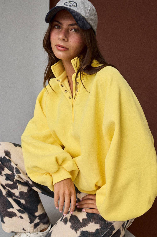Papermoon Piper Snap Button Collared Sweater