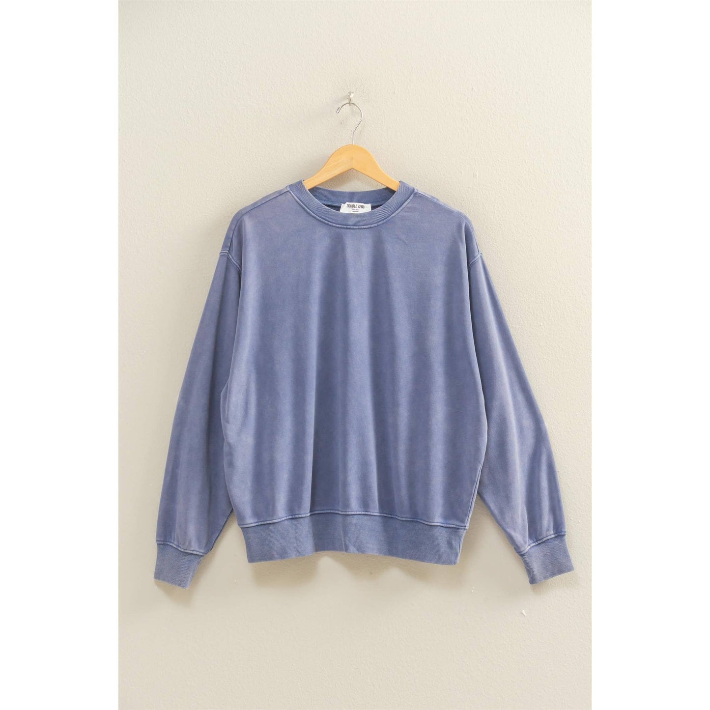Oversized Mineral Washed Sweatshirt Chestnut