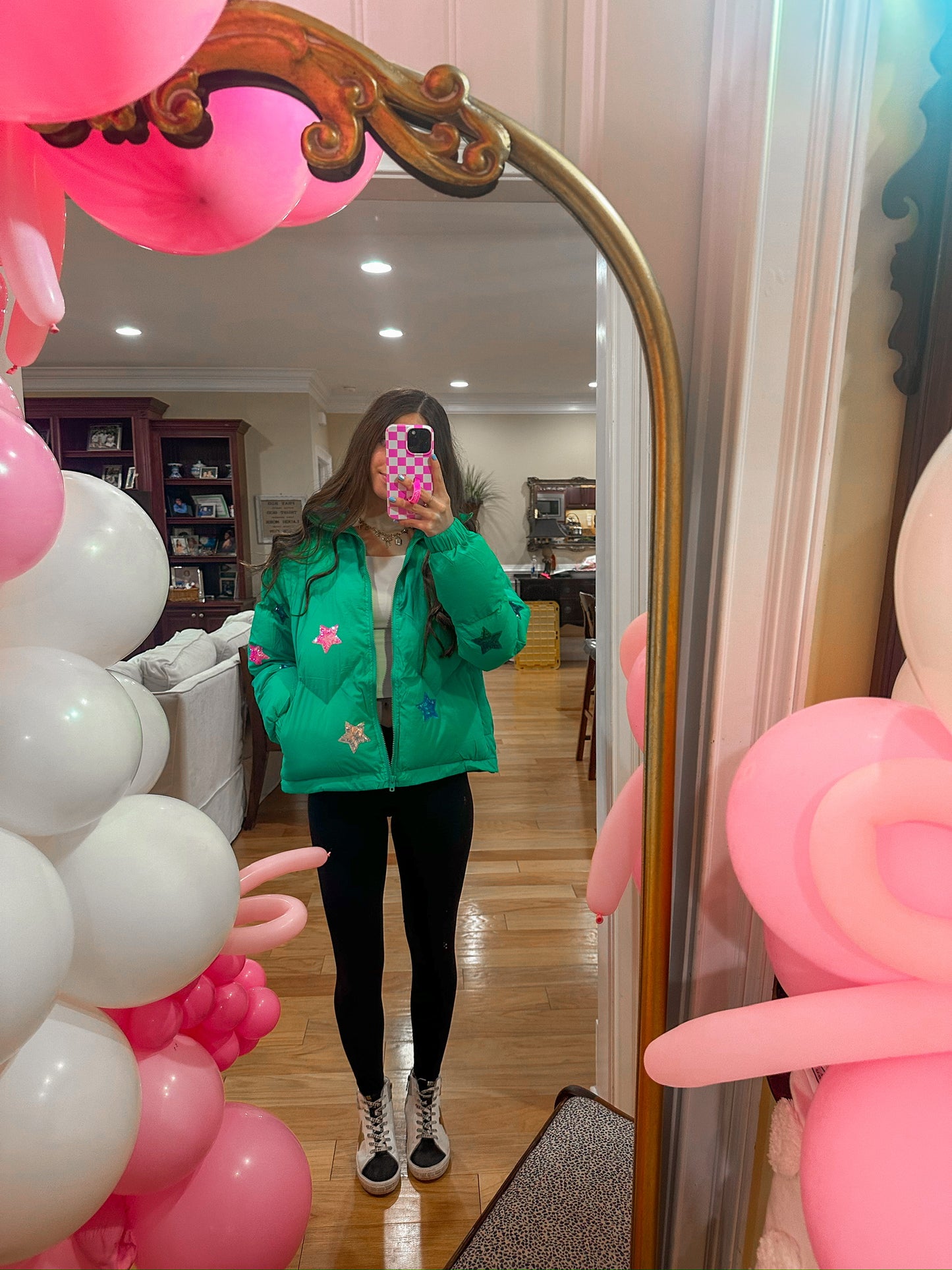 Carole Christian Green Star Jacket