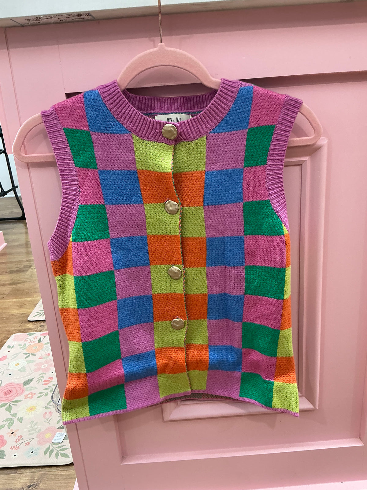 Jade by Jane Multi-Color Sweater Vest (SWT1201-Top)