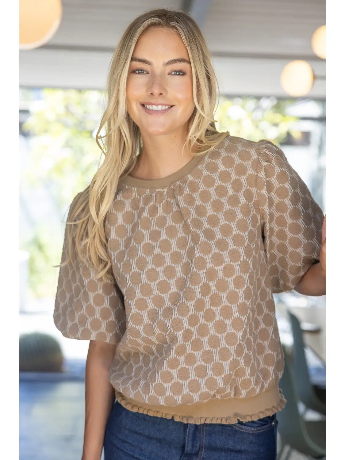 Voy Khaki Top (37056)