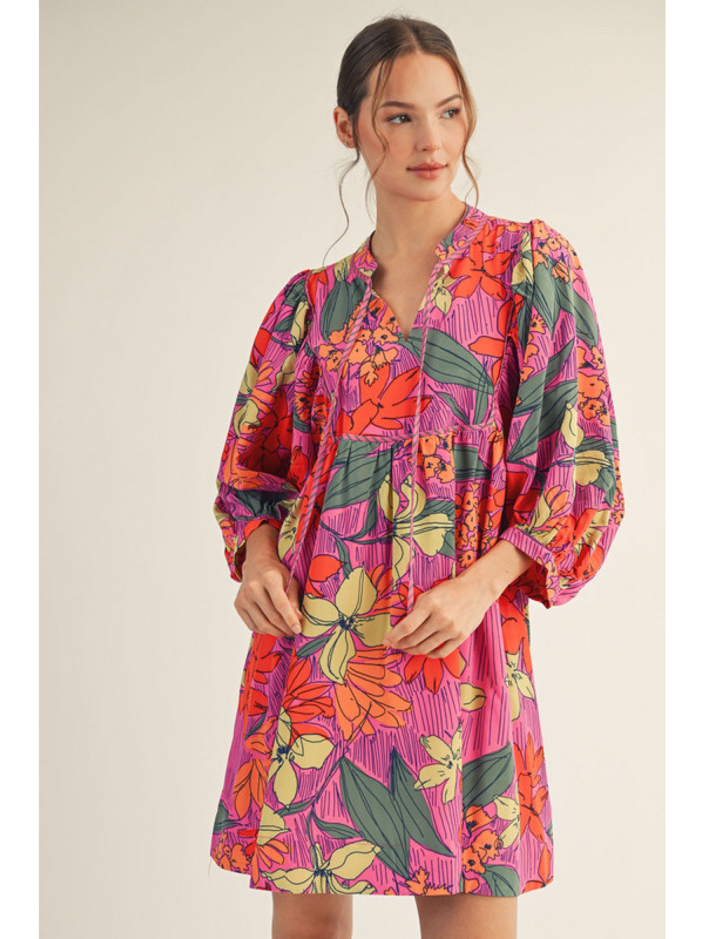 Jodifl Neon Pink Dress