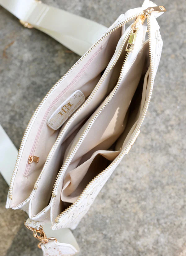 Carolina Hill Ariana Crossbody in Champagne Pop