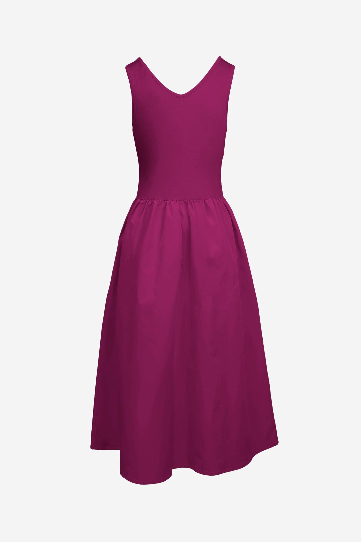 Sleeveless Neck Midi Dress