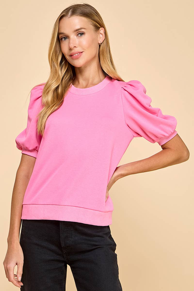 TCEC Puff Sleeve Sweatshirt PINK