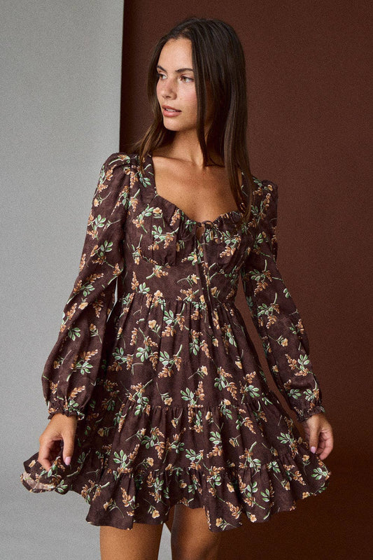 Papermoon FLORAL MINI DRESS