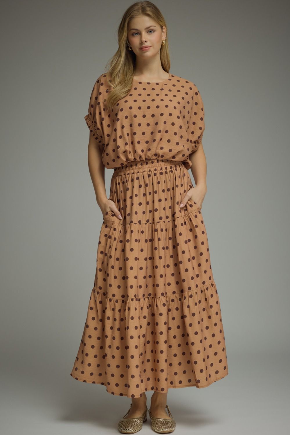 Entro Camel Polka Dot Set