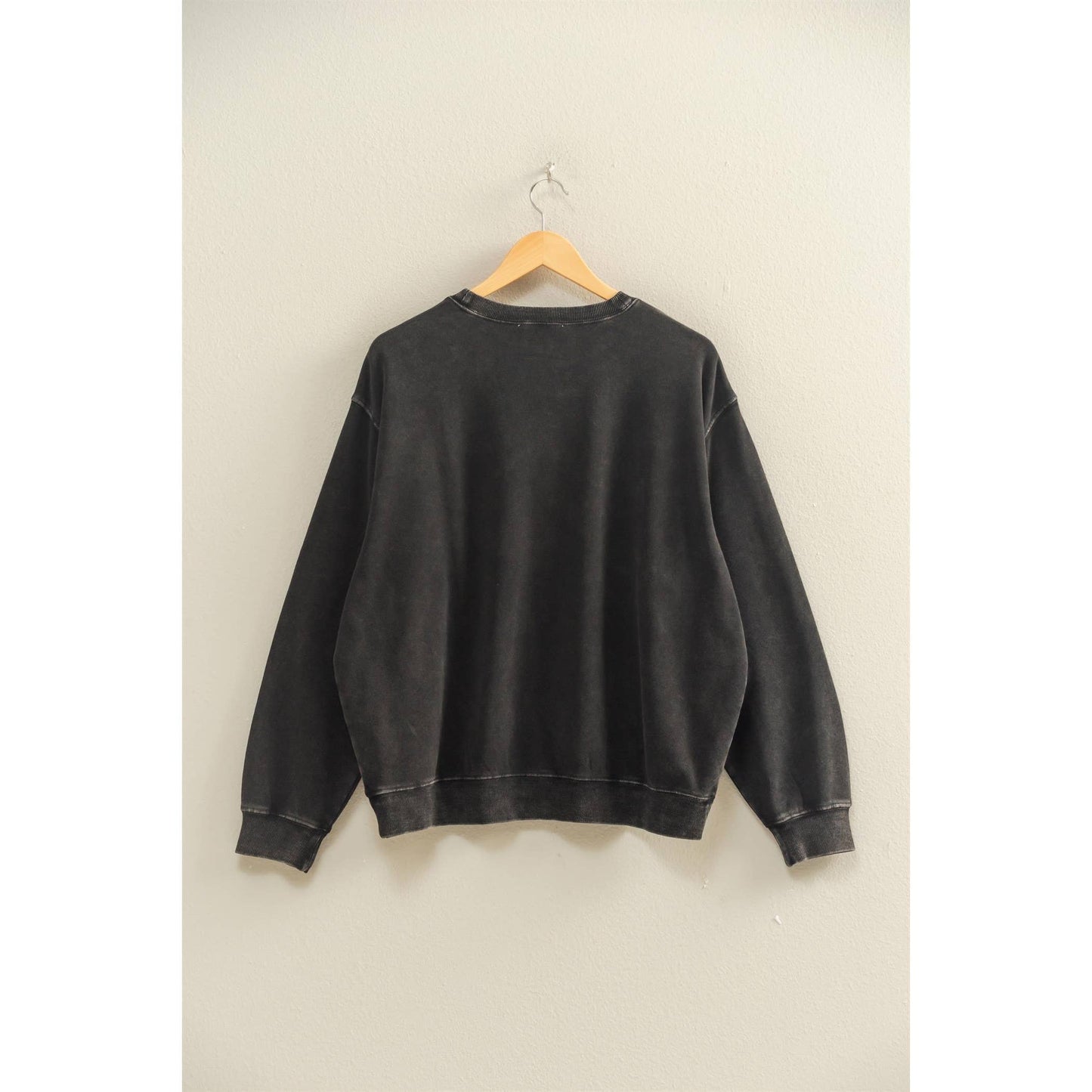Oversized Mineral Washed Sweatshirt Chestnut
