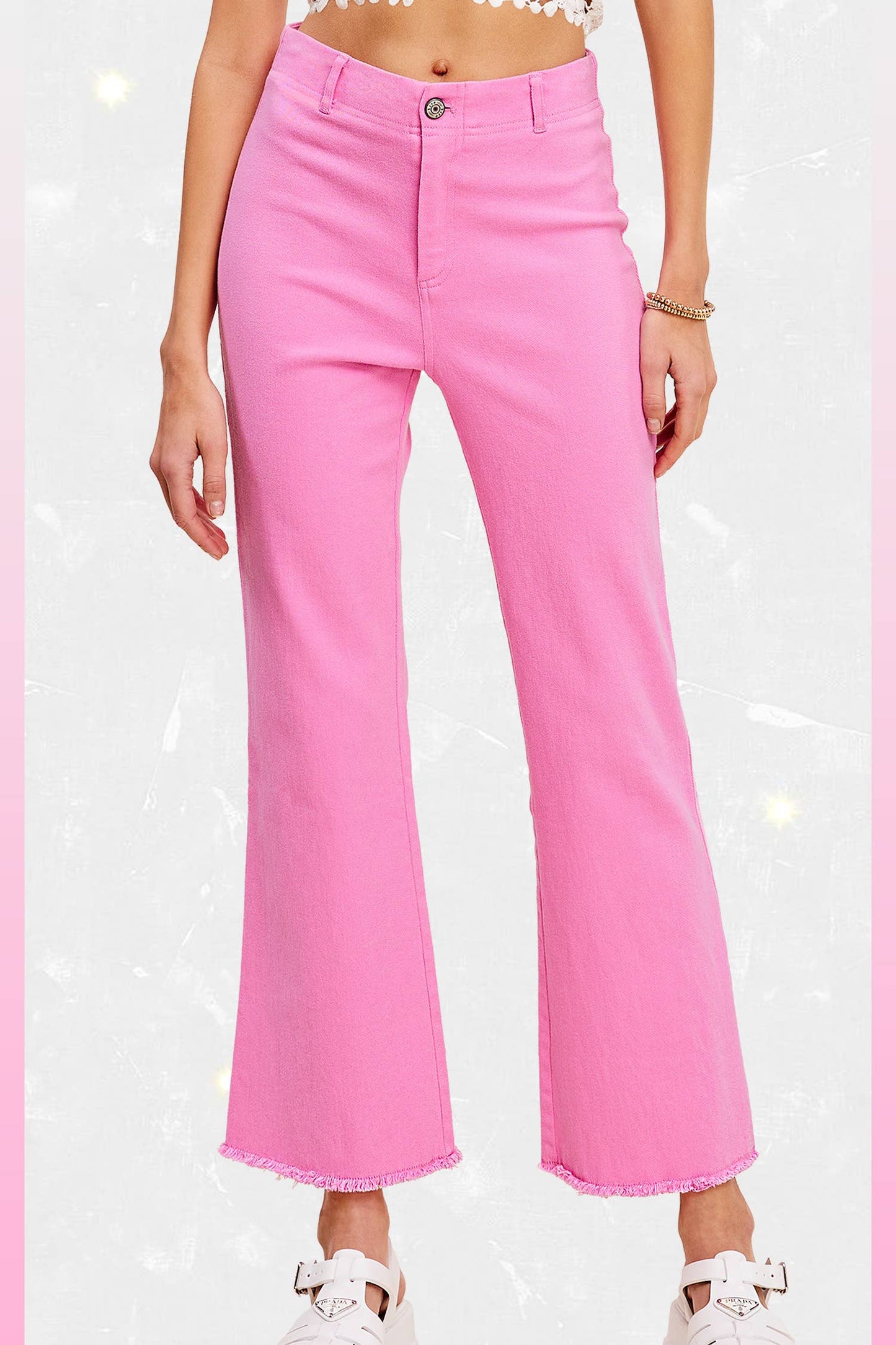 La Miel Stretchy High Waisted Flare Pants