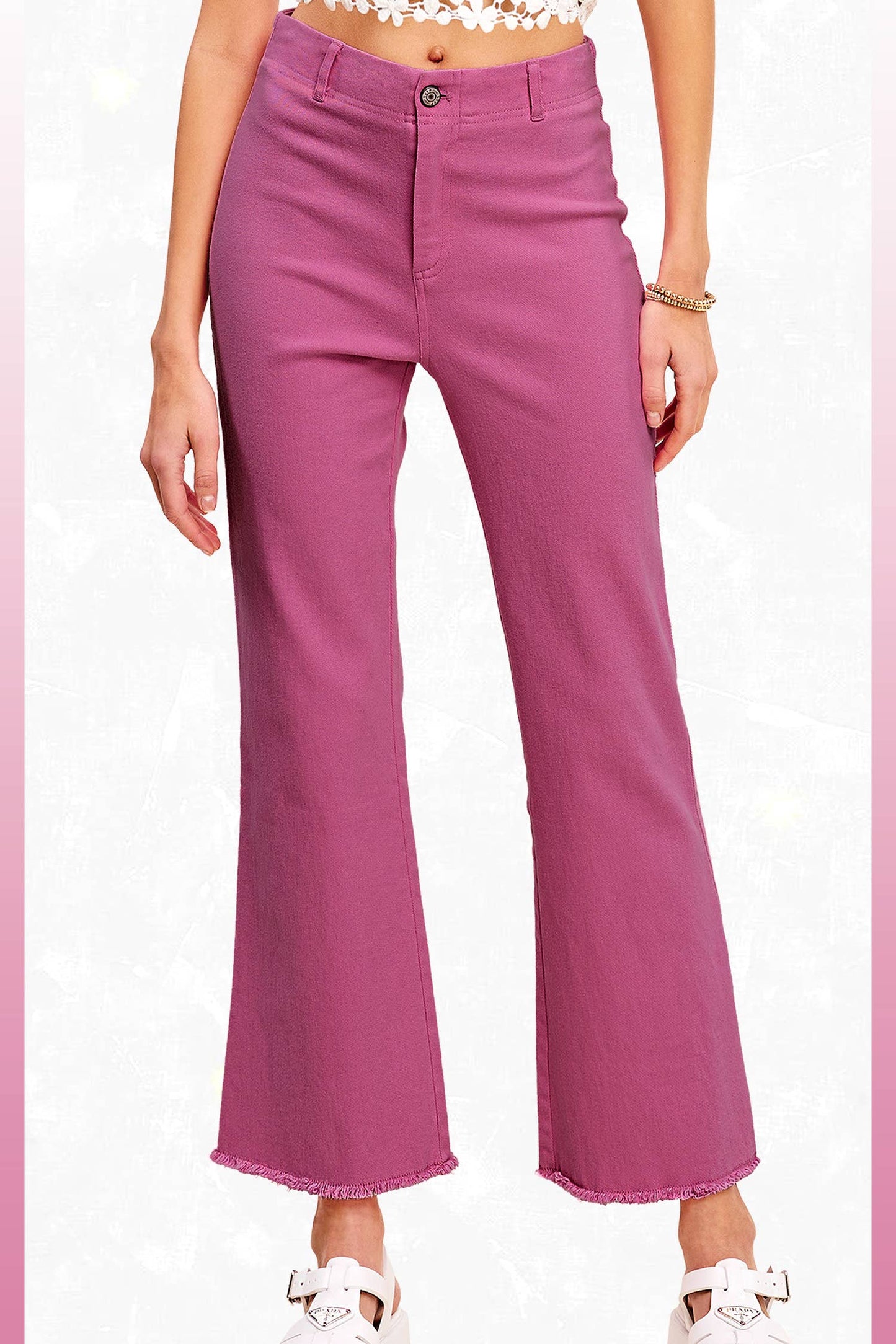 La Miel Stretchy High Waisted Flare Pants