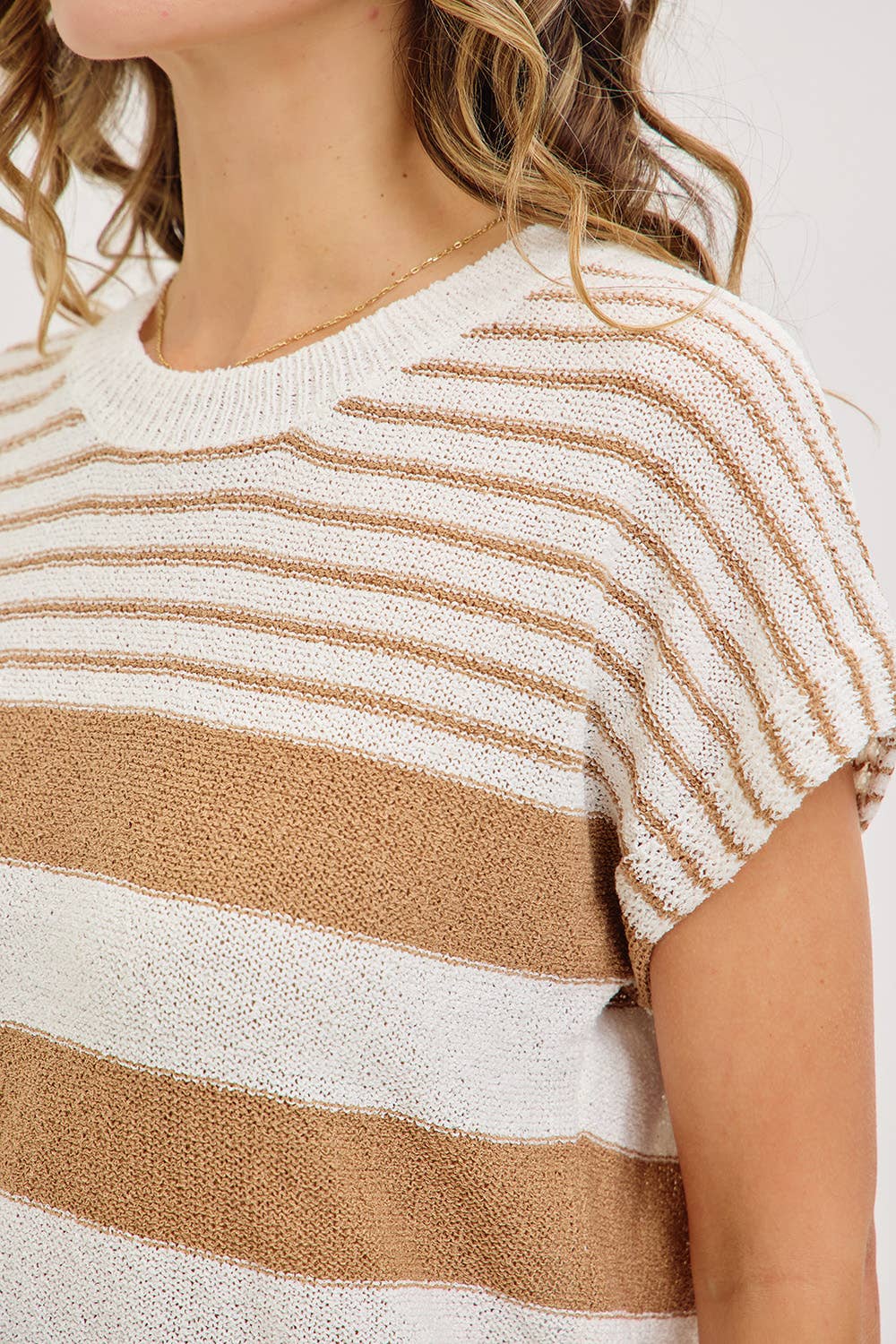 STRIPED SPRING/ SUMMER  KNIT TOP