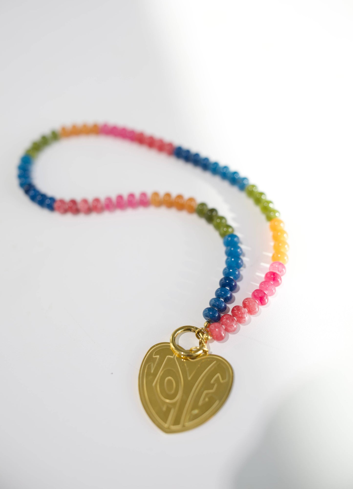 Love You More Stone Necklace