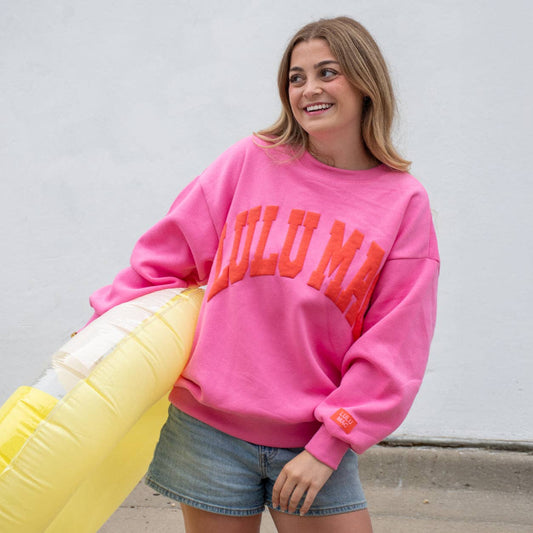 Girlie Girl Pink/Orange Lulu Mac Sweatshirt