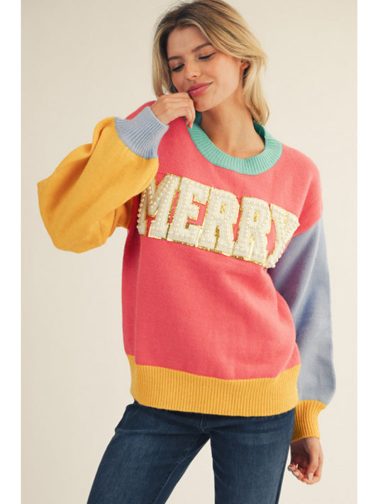 "Merry" Colorblock Sweater
