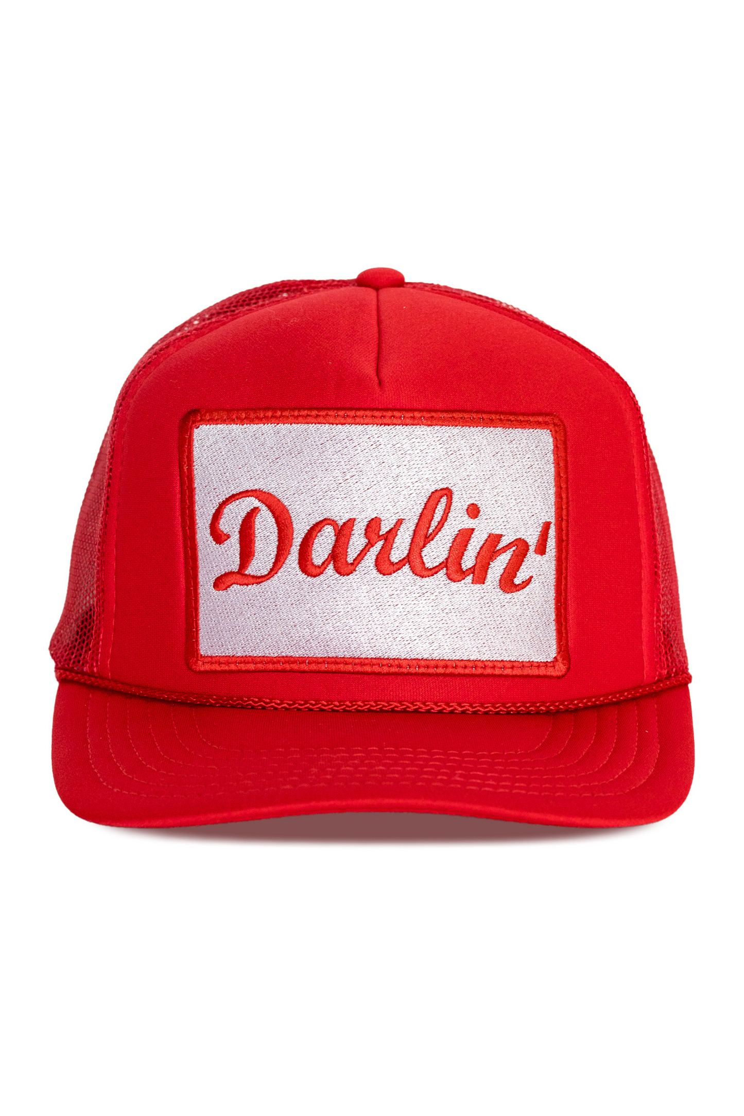Best Selling Hat with Darlin' Patch in Red