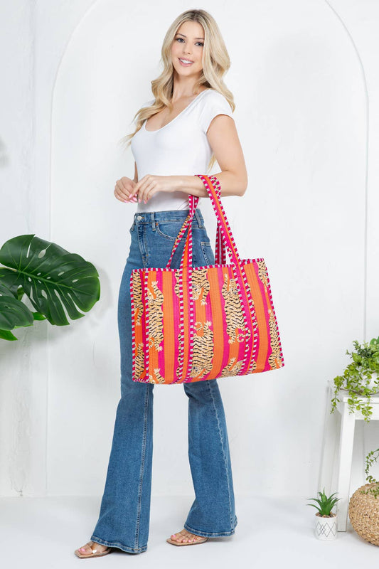 LA Soul Tiger Handmade Reversible Tote Bag