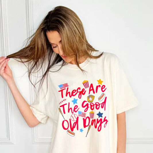Poppy & Pine These are the Good Old Days Cropped Tee