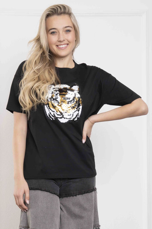 Tiger Sequin Shirt