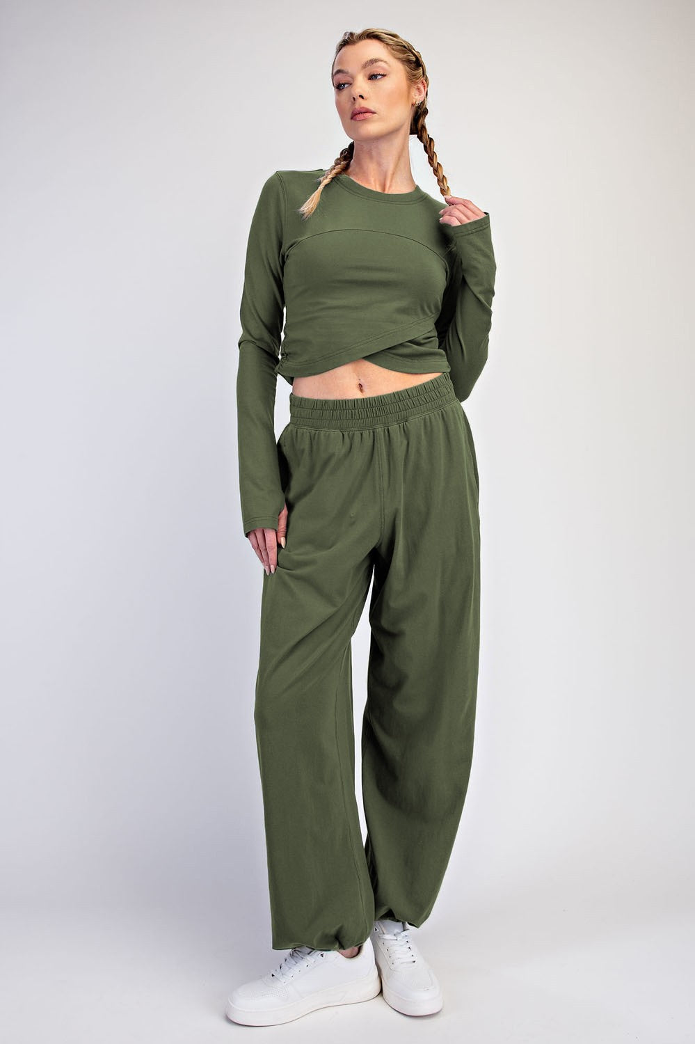Rae Mode Smoky Fern Crossover Long Sleeve Set (SET0044)