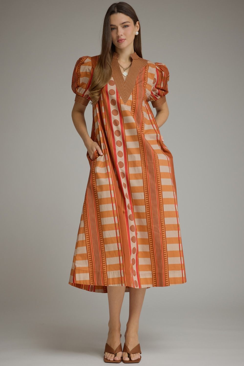 Entro Cinnamon Maxi Dress (D33204)