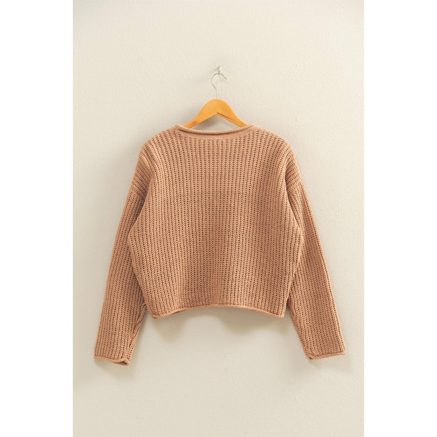 Rolled Edge Sweater