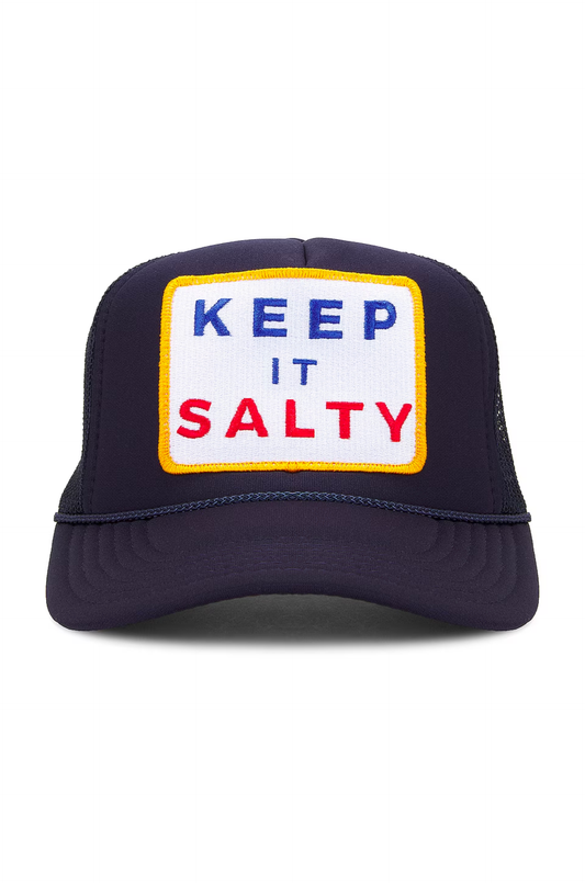 Friday Feelin' Navy Keep It Salty Trucker Hat