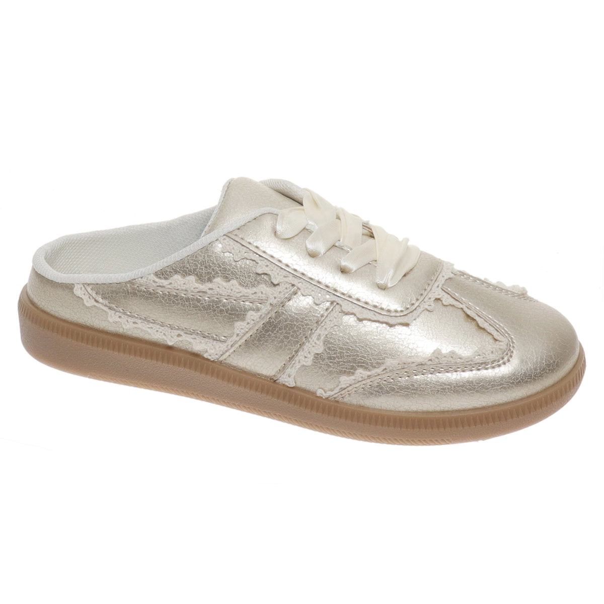 Pierre Dumas Outwards Gold Backless Sneaker