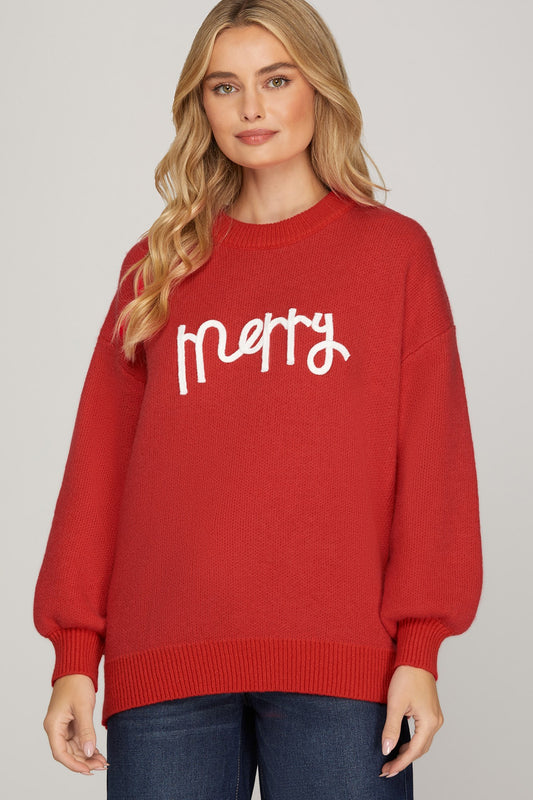 Red Merry Sweater