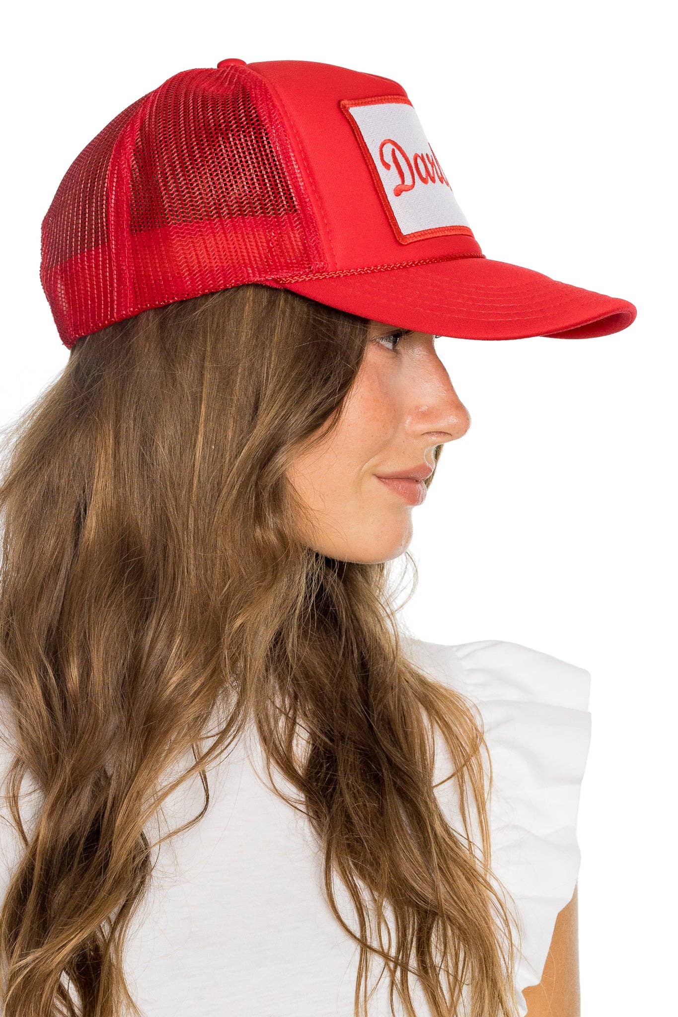 Best Selling Hat with Darlin' Patch in Red