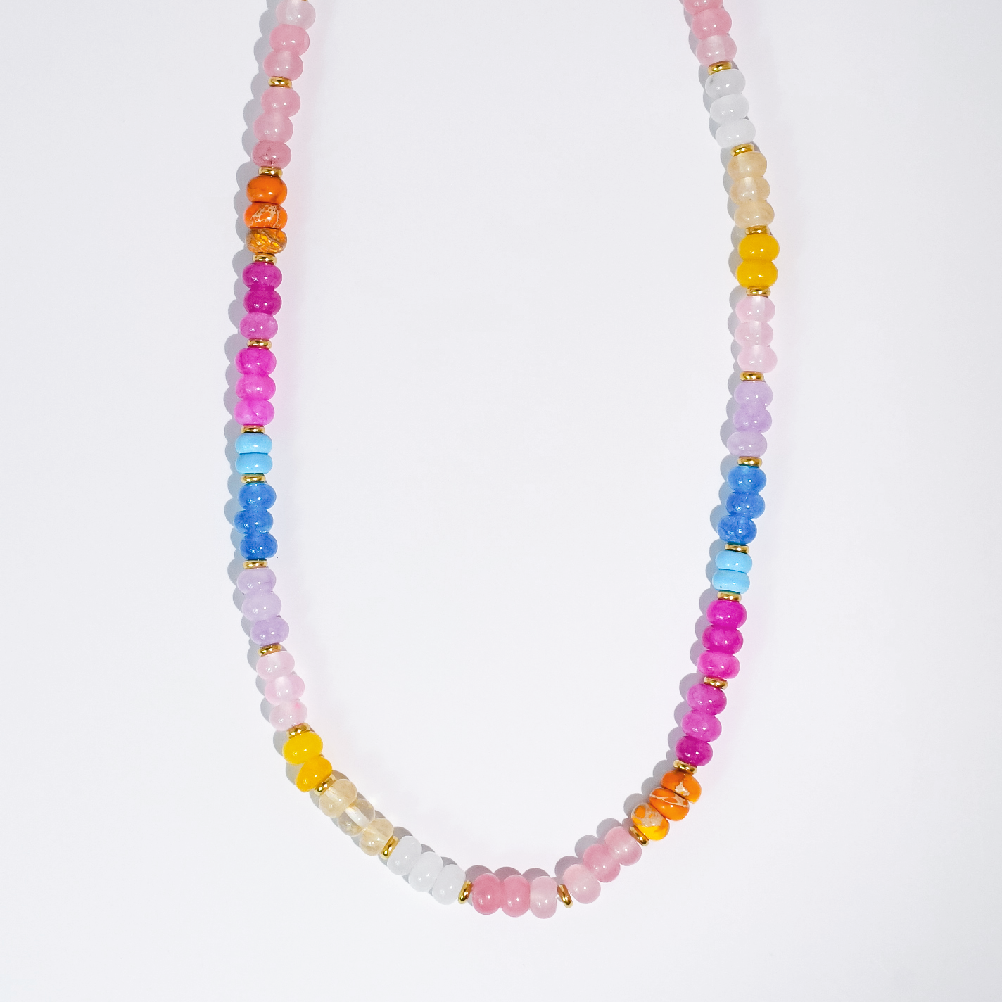 Treasure Jewels Rainbow Sugar Gemstone Necklace