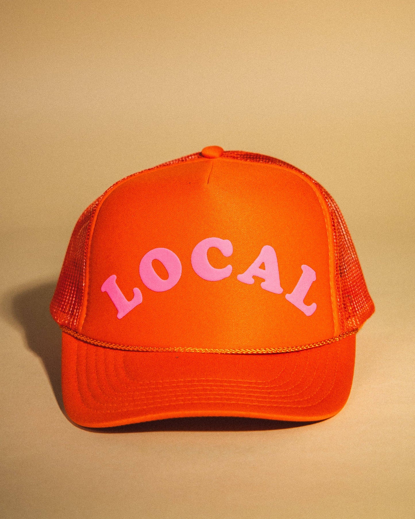Ascot + Hart Orange/Pink Local Trucker Hat