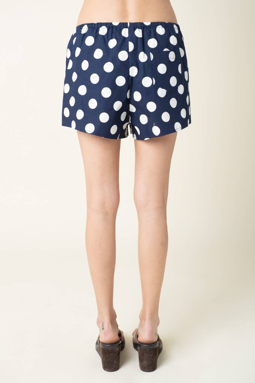 Nina Polka Dot Elastic Shorts