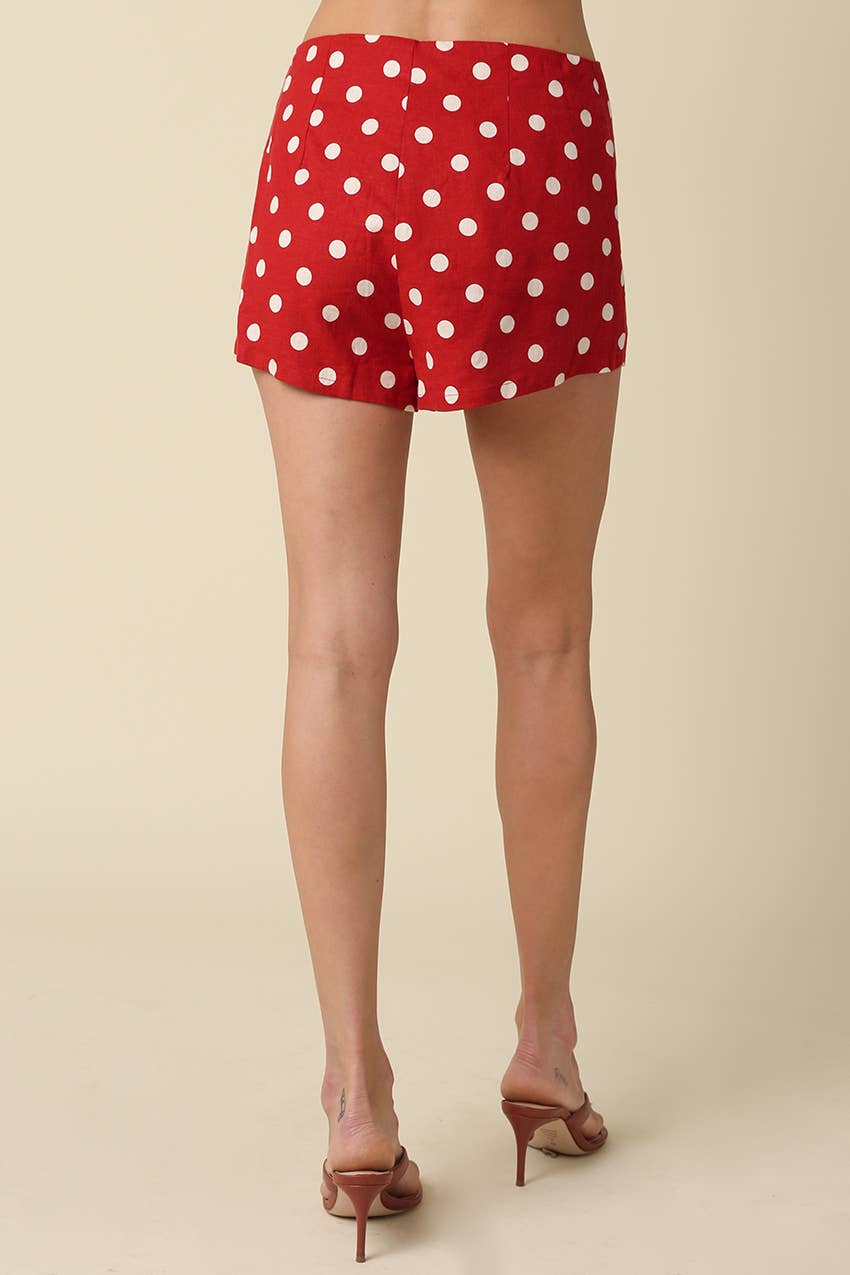 Maribel Polka Dot Mini Shorts
