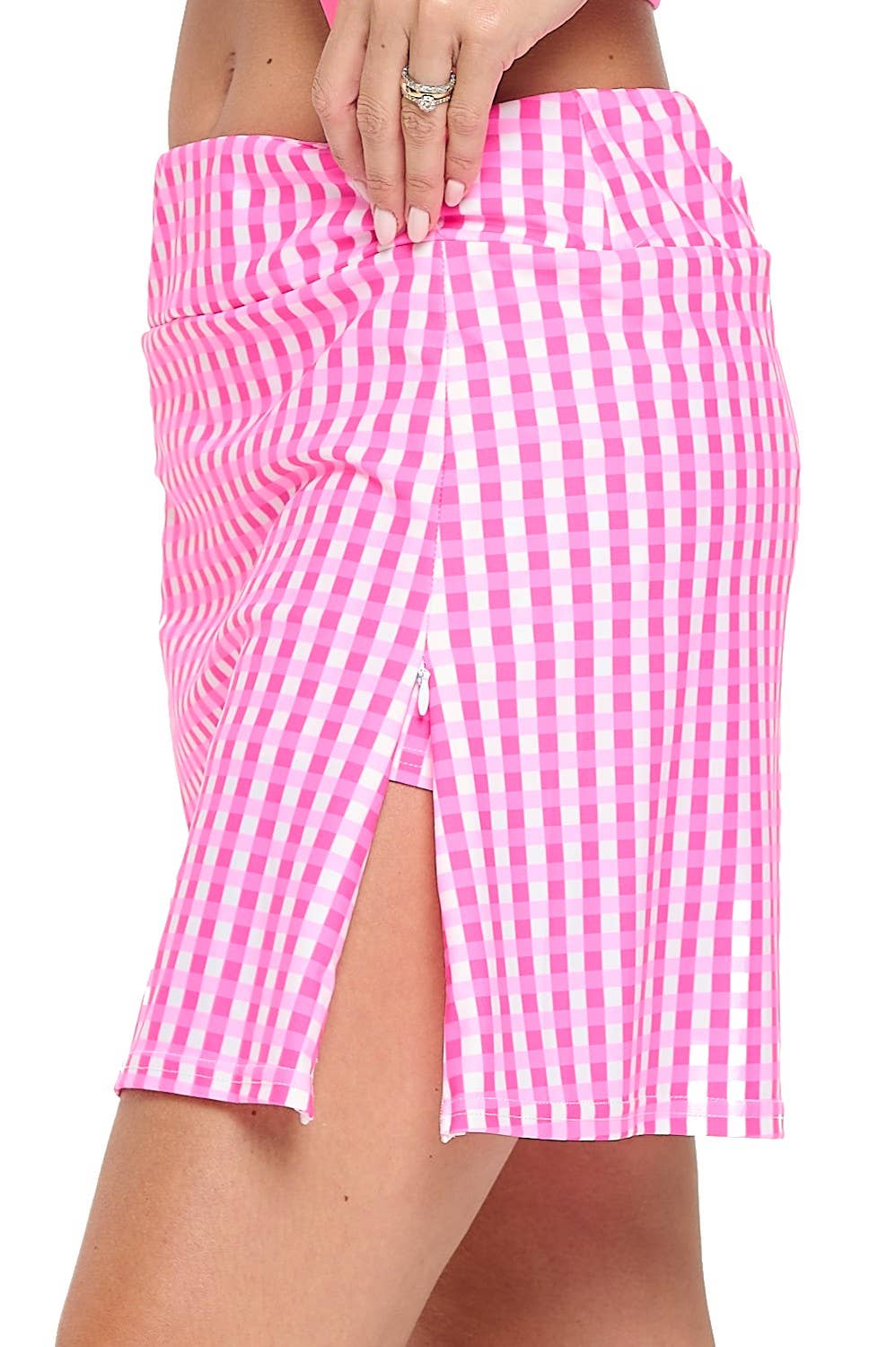 Tessa Pretty in Pink Skort - Gingham Check