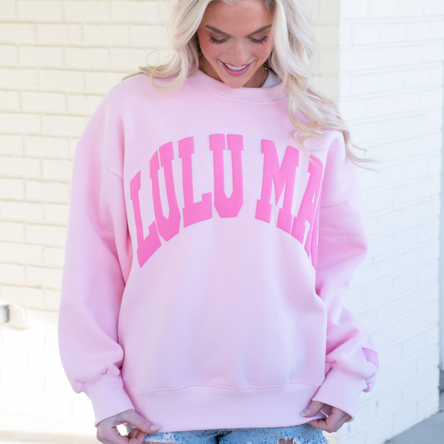 Girlie Girl Light Pink/Pink Lulu Mac Sweatshirt