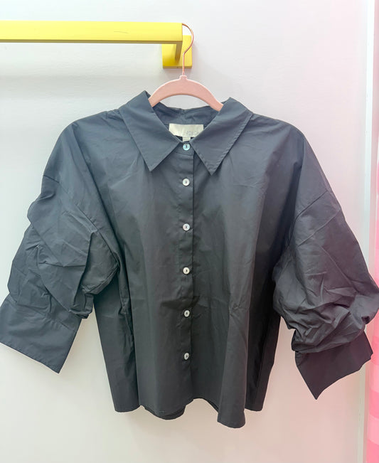 Pinch Black Button Up Top (7447T)