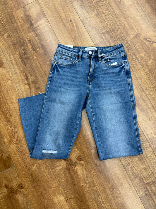 Vervet High Rise Straight Jeans (LV1399)
