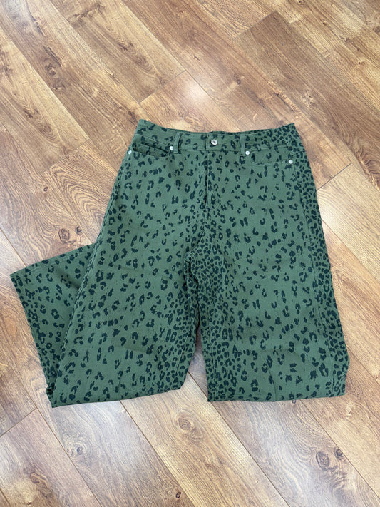 Entro Olive Cheetah Pants (P31110)