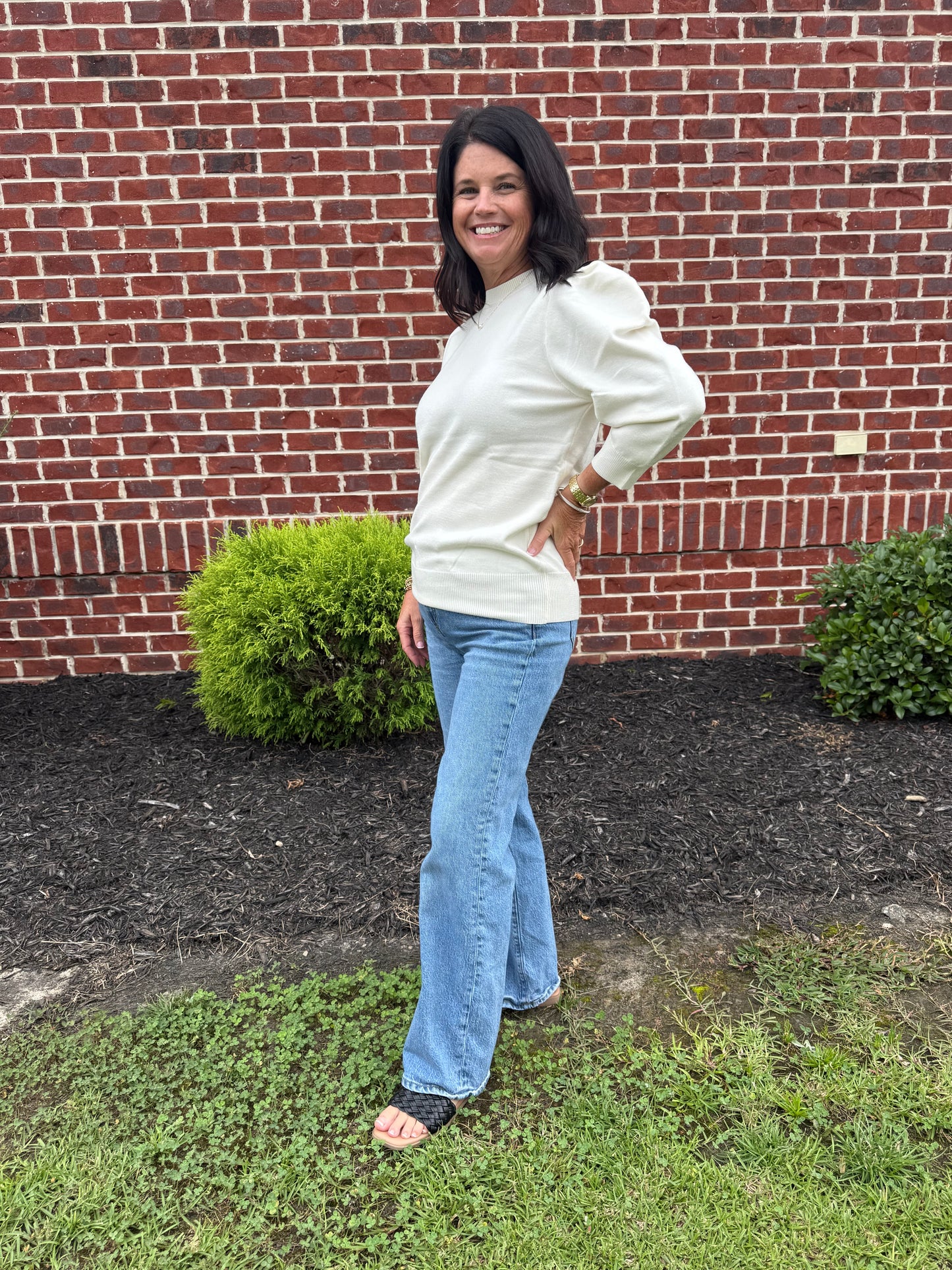 Umgee Cream Sweater
